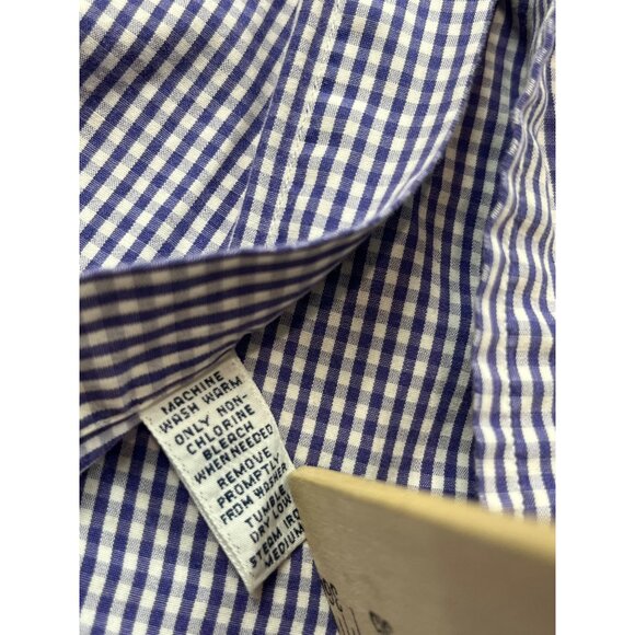 Ralph Lauren Blake Mens XL Purple Gingham Check Long Sleeve Button-Down Shirt - Picture 11 of 12
